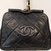 Chanel Vintage Black Limited Edition Quilted Conversion Bag