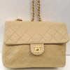 Chanel Vintage Beige Single Flap 20 Lambskin