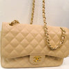 Chanel Vintage Cream Caviar Double Flap 30