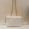 Chanel Vintage Pure White Caviar Shoulder Bag