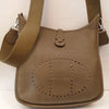Hermes Vintage Etoupe Evelyne PM Clemence Leather