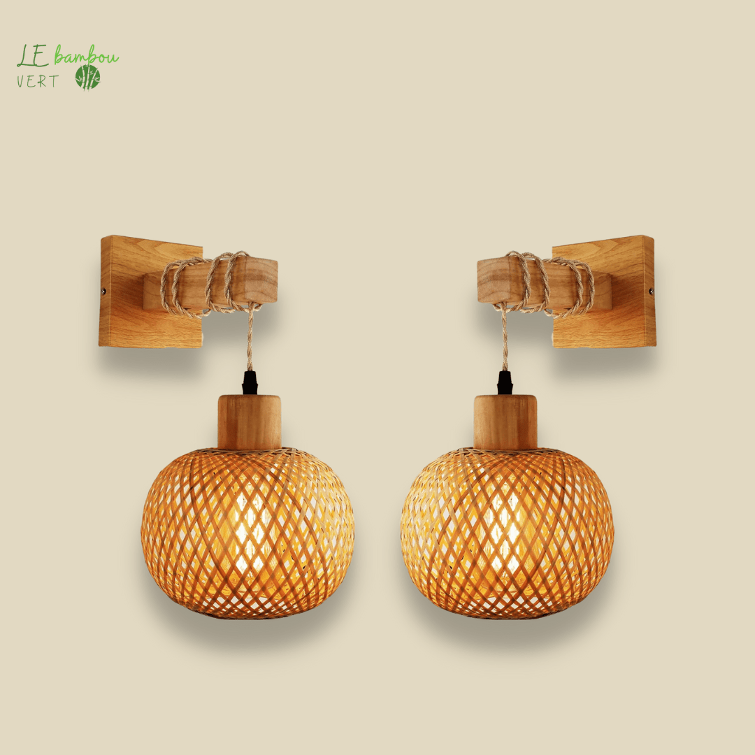 Applique murale bambou Rotin
