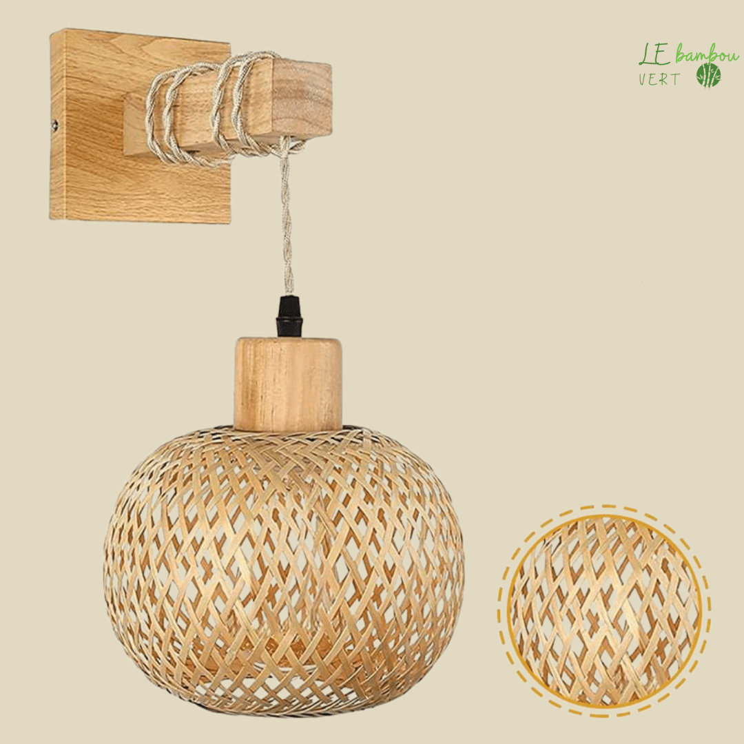 Applique murale bambou Rotin