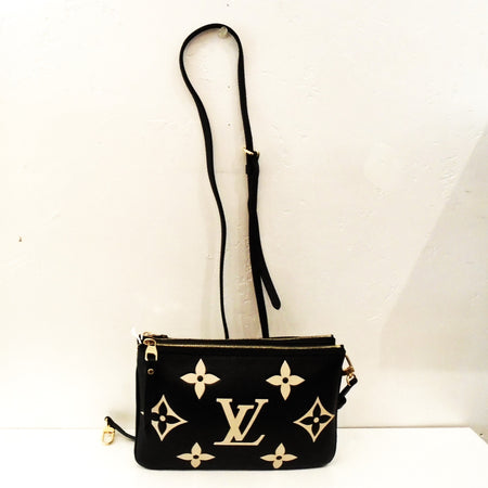 Louis Vuitton Vintage Bicolor Empreinte Leather Double Zip Pochette