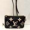 Louis Vuitton Vintage Bicolor Empreinte Leather Double Zip Pochette