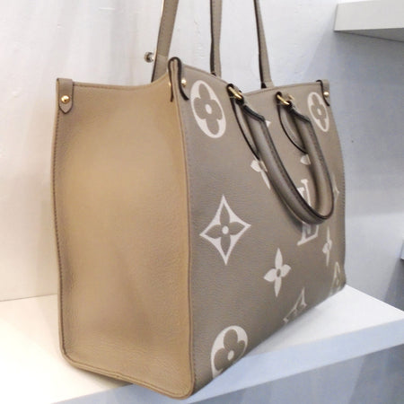 Louis Vuitton Vintage Bicolor On The Go MM Empreinte Leather