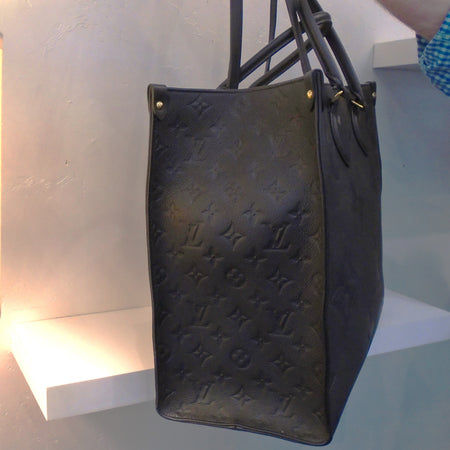 Louis Vuitton Vintage Black Empreinte Leather On The Go GM