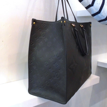 Louis Vuitton Vintage Black Empreinte On The Go GM