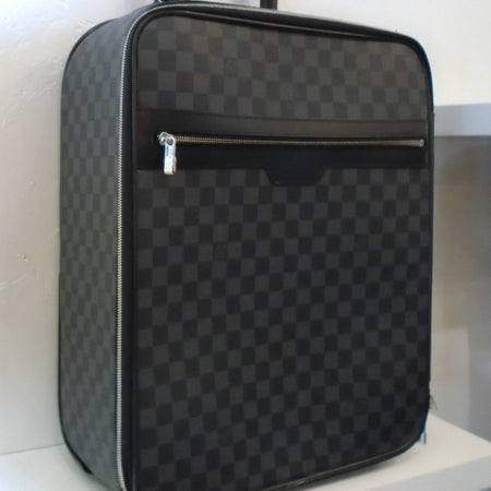 Louis Vuitton Vintage Black Graphite Travel Luggage #45