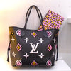 Louis Vuitton Vintage Black Wild At Heart Neverfull MM With Pochette