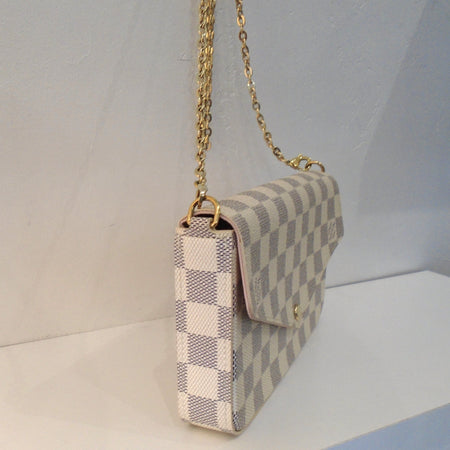 Louis Vuitton Vintage Damier Azur F`elicie Pochette