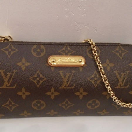 Louis Vuitton Vintage Monogram Eva with Leather Shoulder Strap