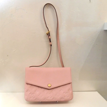 Louis Vuitton Vintage Pink Empreinte Leather Twice